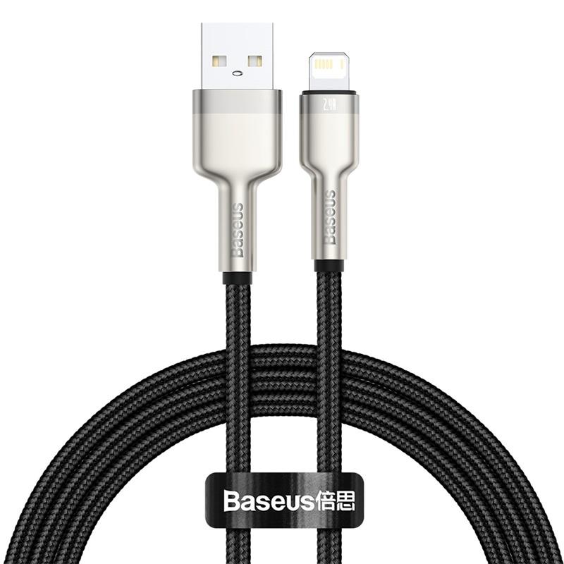 Baseus - BaseusMall Cáp sạc nhanh Baseus Cafule Metal USB A to 6/7/8/X Series 2.4A (Hàng chính hãng)