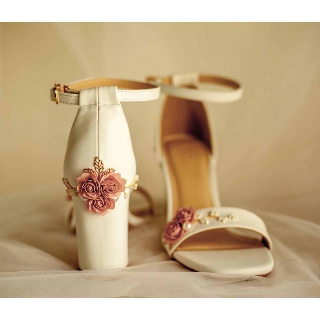 GIÀY CƯỚI - GIÀY CÔ DÂU BEJO S46 THUYỀN HOA HỒNG - WEDDING SHOES