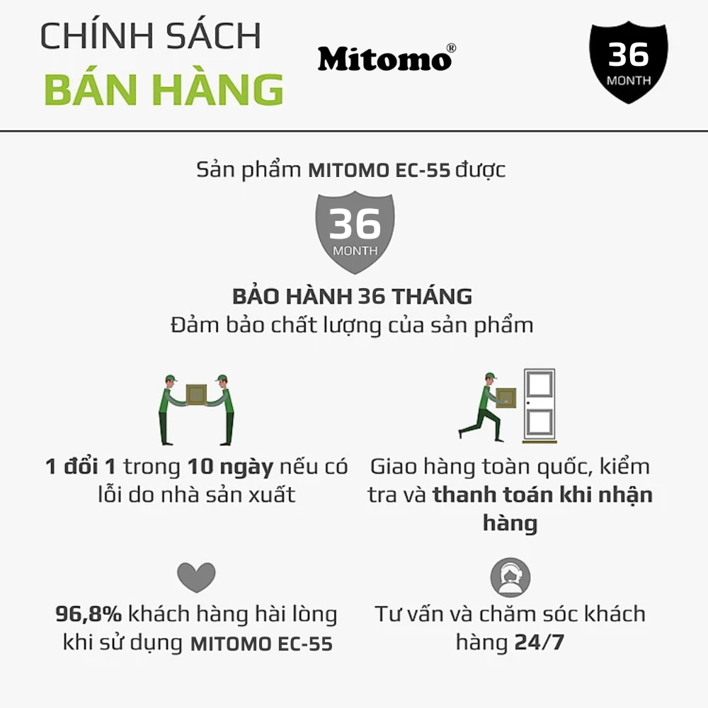 Máy ép hoa quả Mitomo-EC55 hàng chính hãng bảo hành 3 năm