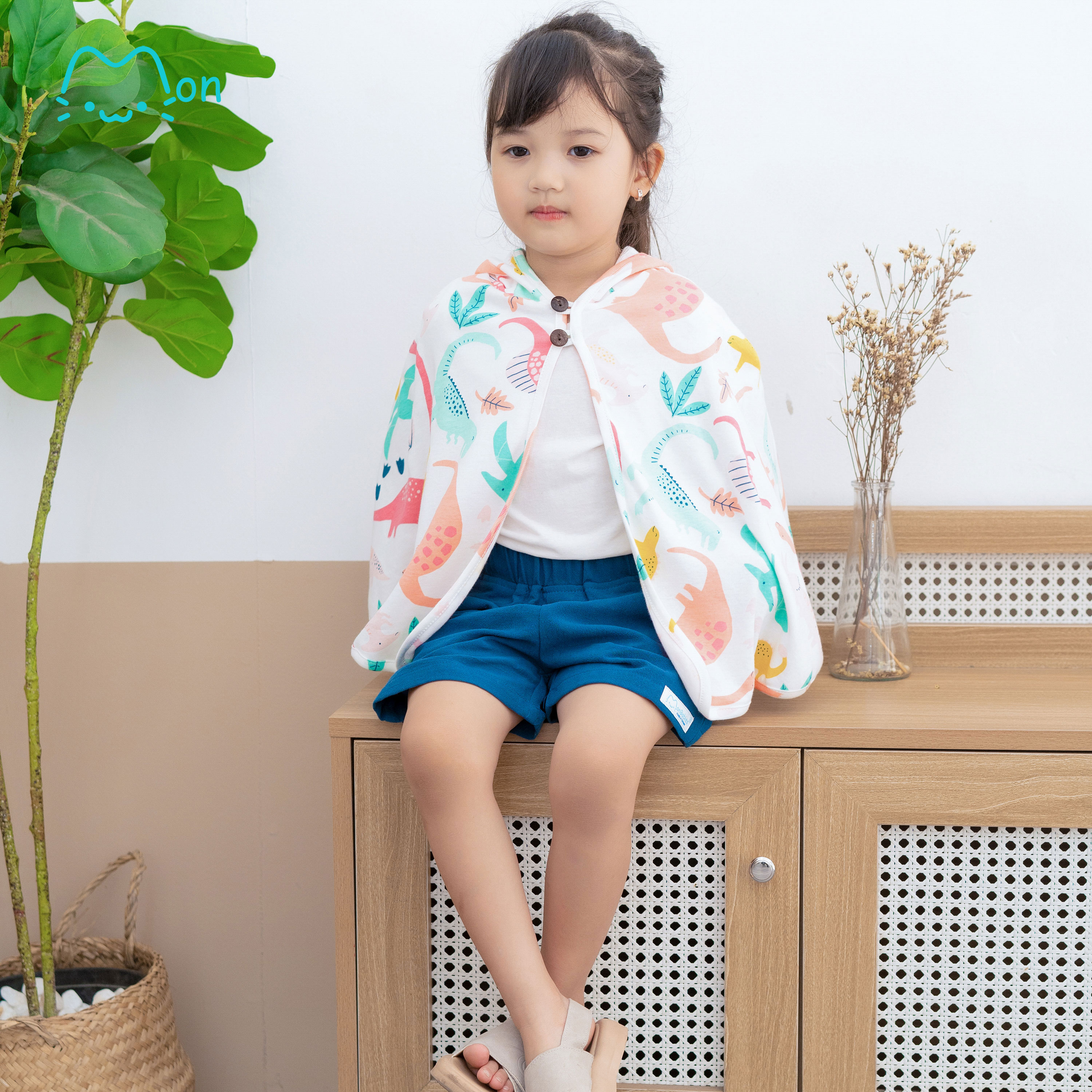 Quần sooc đũi cho bé gái, chất đũi nhẹ mát, an toàn với da bé, cho bé 2-6 tuôi MonBabies MQ2251