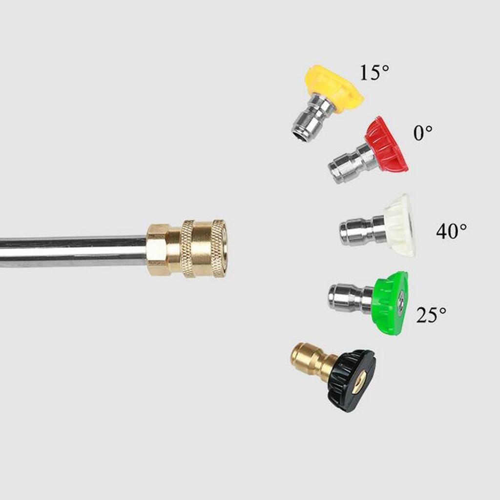 Xe Máy Giặt Kim Loại Phản Lực Lance Vòi Phun với 5 Nhanh Vòi Phun Đầu cho Karcher K1-K7