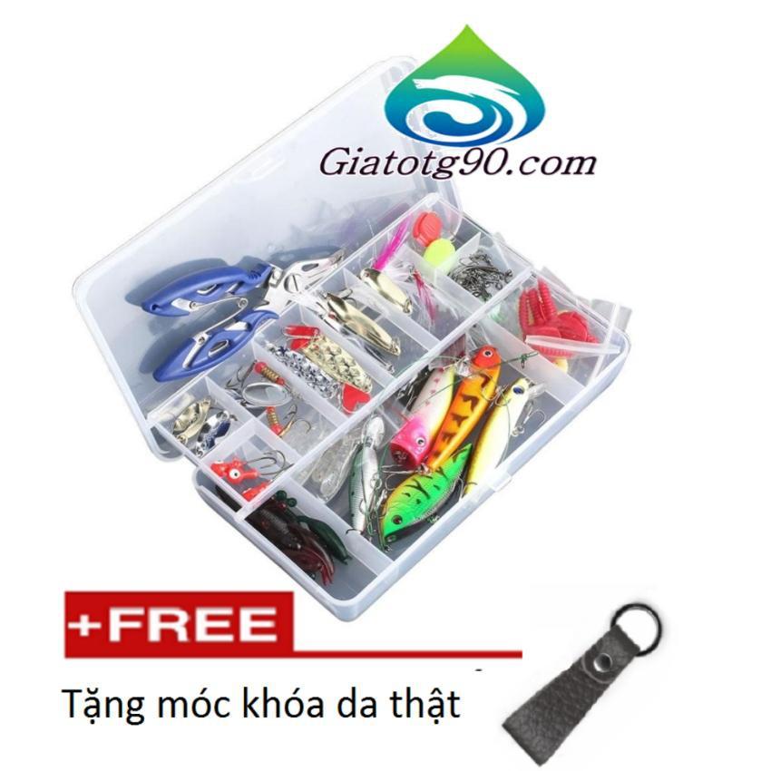 Bộ mồi giả câu cá 101 cái 206596206614- tặng móc khóa da