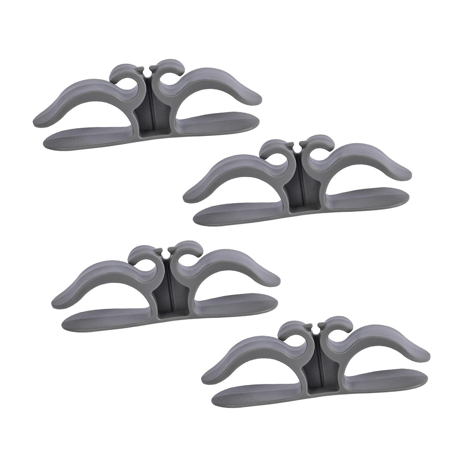 4x Cable Organizer Wall Mounted Office Cable Clips for Office