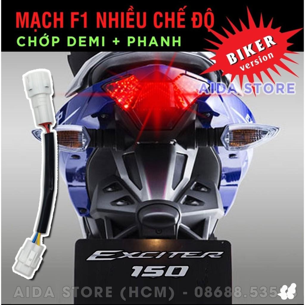 Mạch Tạo Chớp Đèn Hậu Stop F1 Chuẩn Cho Exciter 150, NVX Sẵn Giắc cắm không cần độ chế