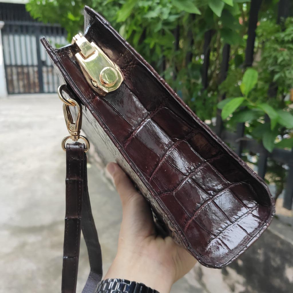 Kẹp nách Da Bụng Cá Sấu đẹp nhẹ nhàng