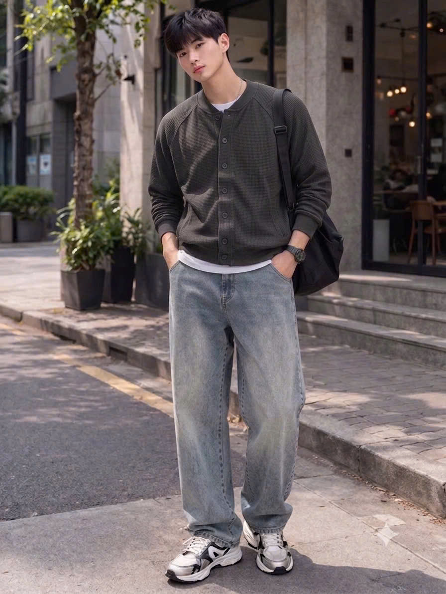 Áo khoác Unisex Basic, chất tổ ong dày dặn, Áo khoác nam đẹp, kiểu dáng basic Nam Nữ mặc được, kiểu trẻ trung, NeSa Shop T55