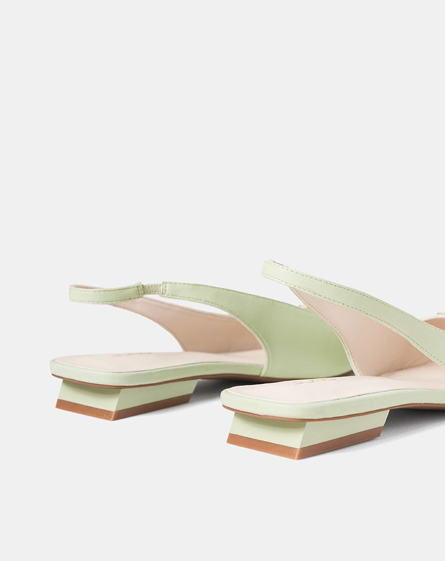 Giày Búp Bê Nữ 3cm Thời Trang JUNO Slingback Khoá Trang Trí Juno BB03121