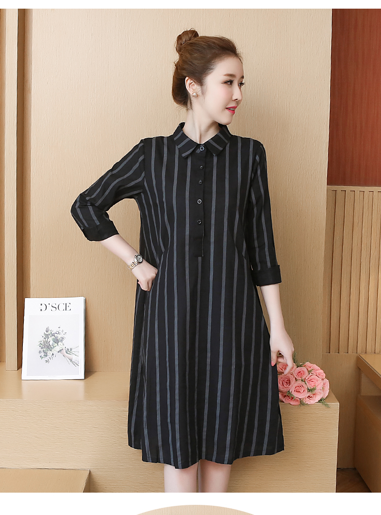 ÁO VÁY PHOM DÀI KẺ SỌC NHIỀU SIZE _ TB 237