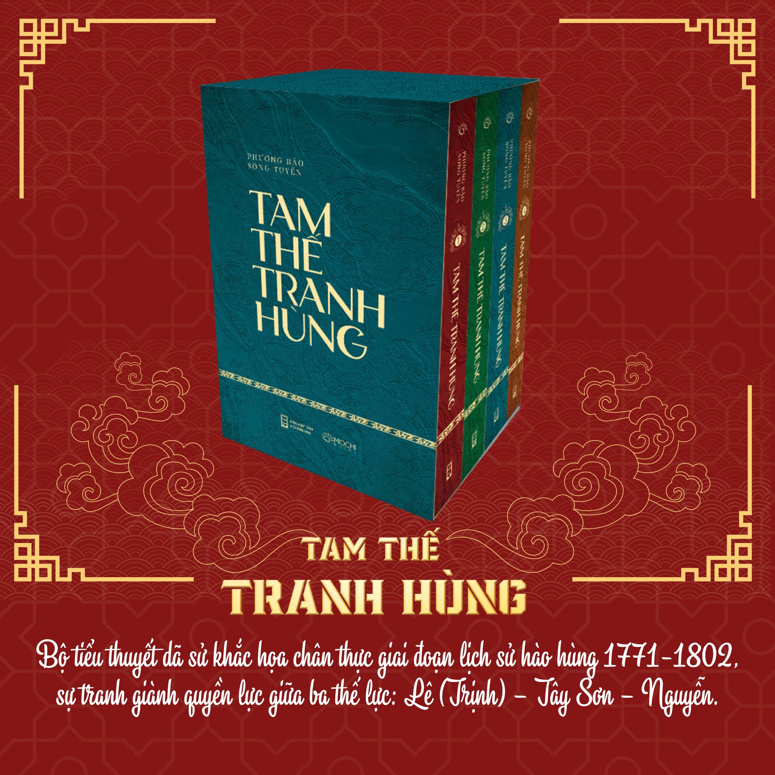 Sách - Tam thế tranh hùng - Tiểu thuyết dã sử khắc họa sự tranh giành quyền lực giữa Lê (Trịnh) – Tây Sơn – Nguyễn