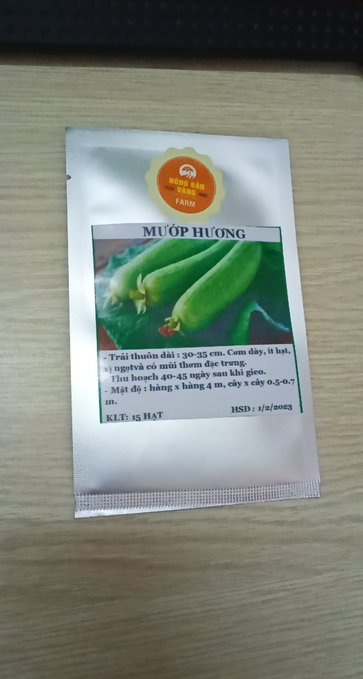 Hạt giống Mướp Hương ( Gói 15 hạt ) - Nông Sản Vàng