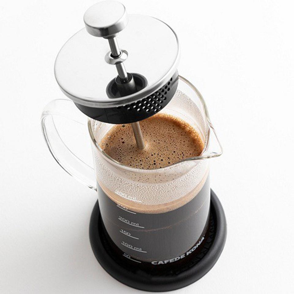 Bình French Press - Bình pha cà phê kiểu Pháp thủy tinh Cafede Kona – chính hãng