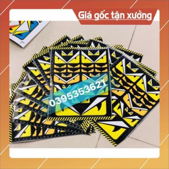 Tem logo mắt Fendy khổ giấy A4