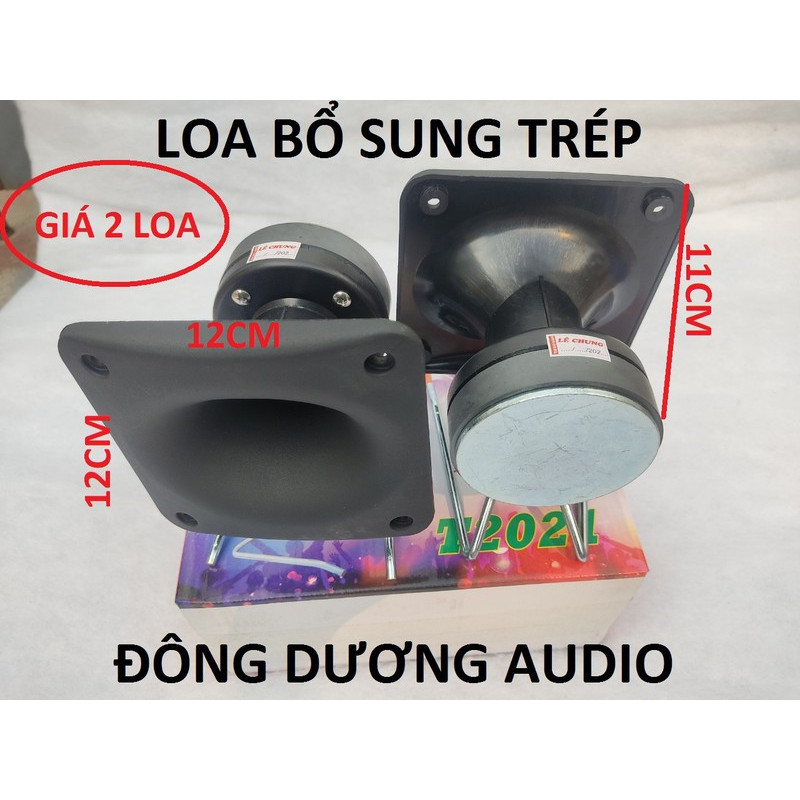 CẶP LOA TĂNG TREBLE CHO DÀN ÂM THANH T2021 - HỌNG NHỰA 12X12CM