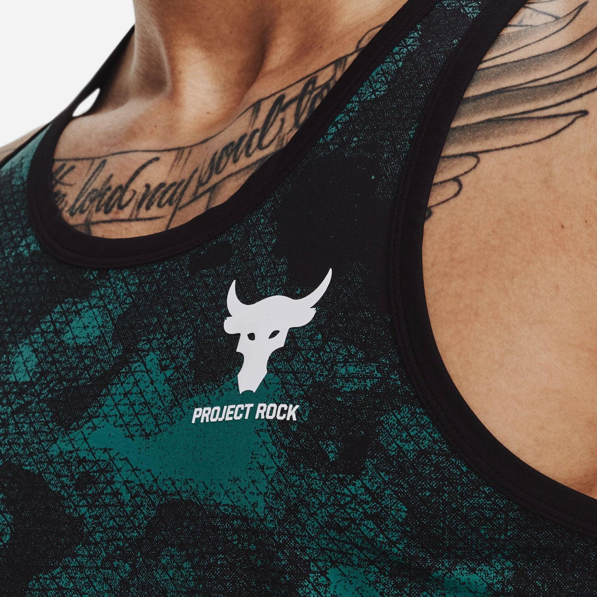 Áo ba lỗ thể thao nam Under Armour The Rock - 1377432-722