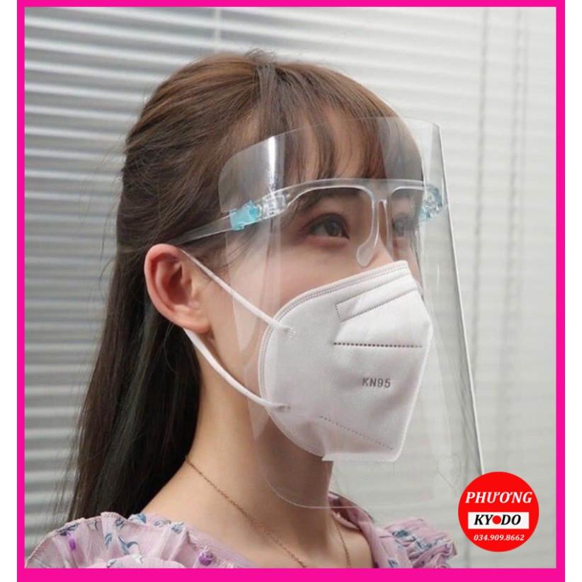 Face Shield Kính Chống Giọt Bắn Bảo Hộ Chống Dịch - CẢ BỘ GỒM KÍNH VÀ GỌNG KÍNH NHƯ HÌNH