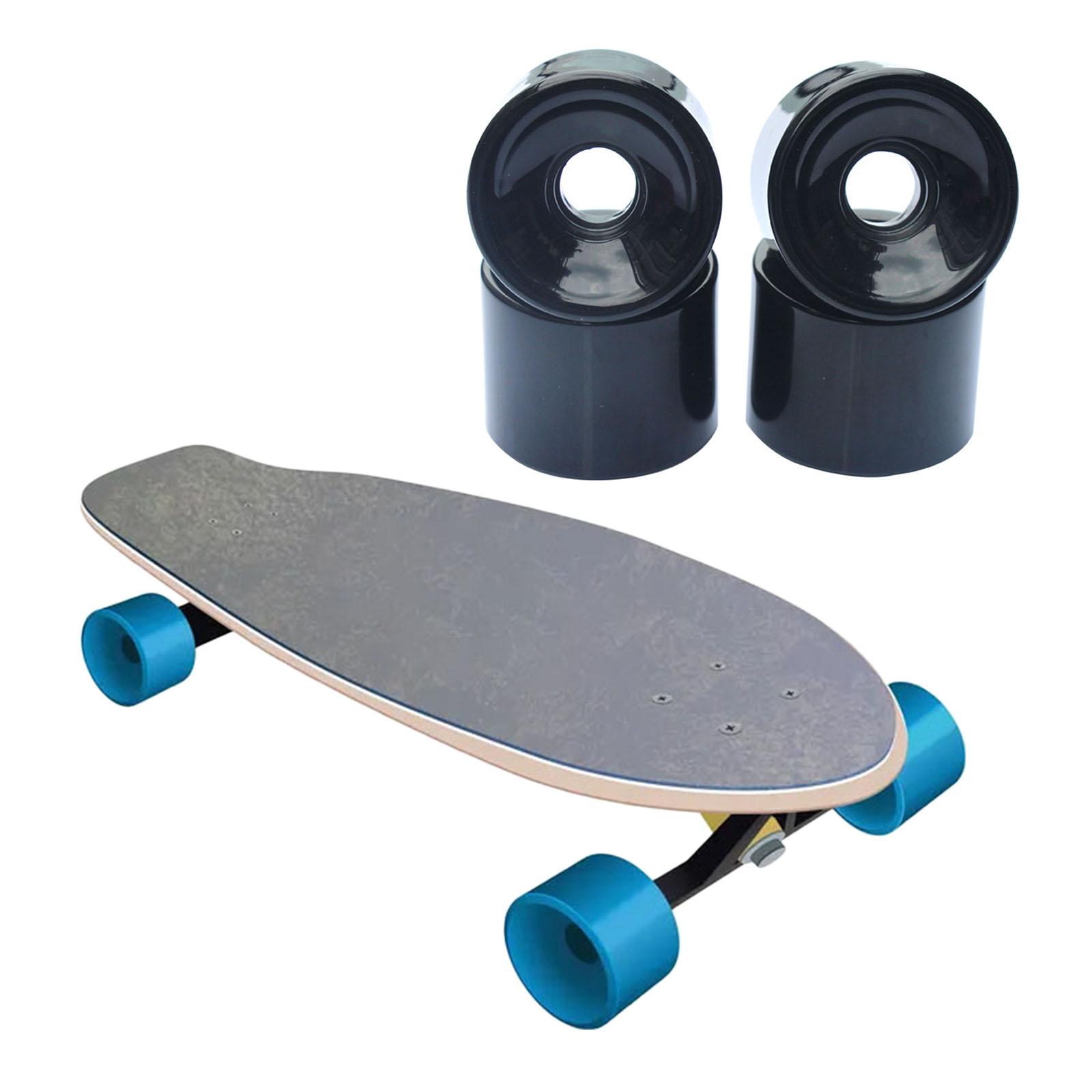 4x PU Skateboard Wheels Replacement Longboard Wheel Roller Casing