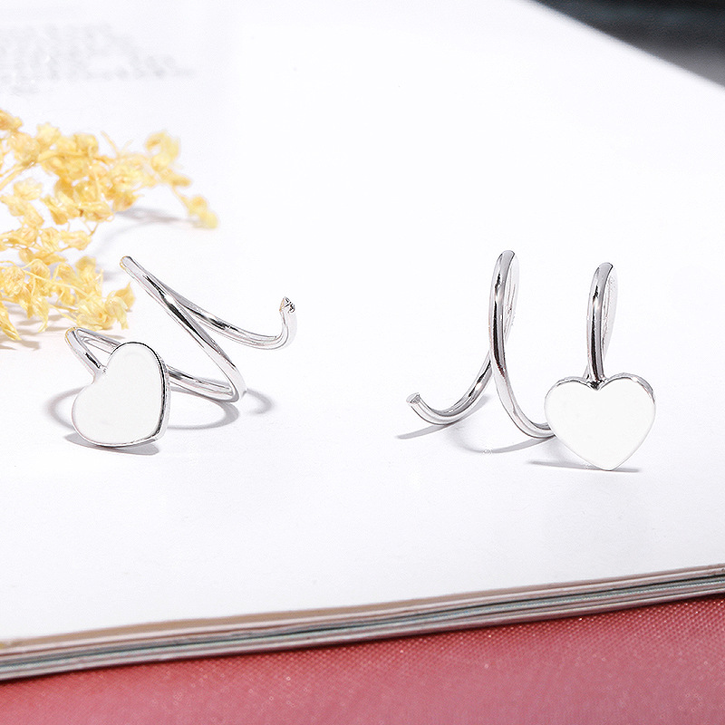 Bông tai lò xo khuyên tai lò xo mix trái tim ngọt ngào