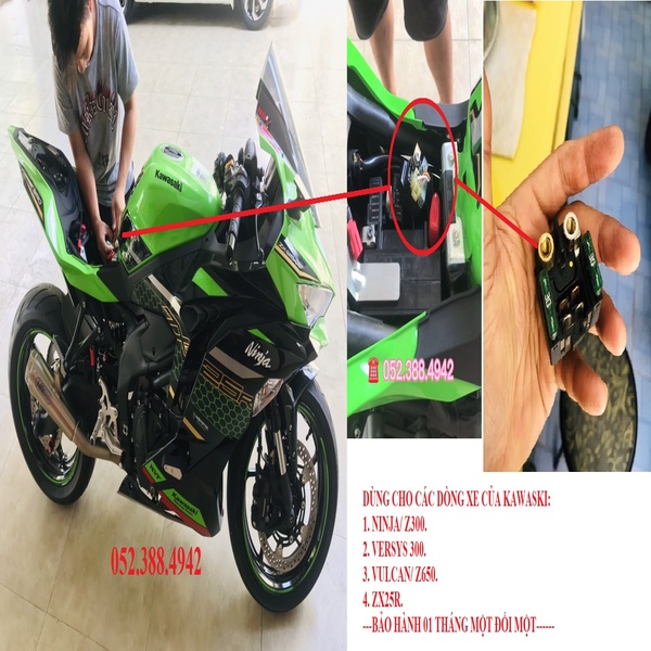 Rờ le đề kawasaki - Relay starting use for kawasaki. (Ninja/Z300, Zx25r, Vulcan/Z650 halogen, Versy300)