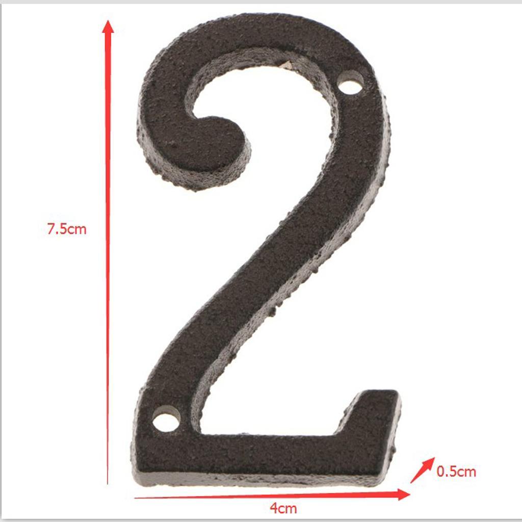 Hình ảnh Modern House Number Easy to Install with Screws, Heavy-duty Door Numbers 8&2