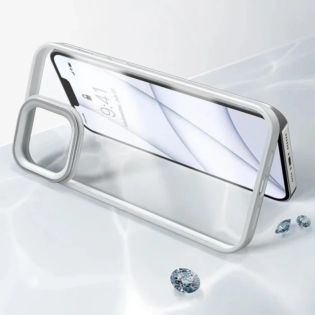 Ốp Lưng Nhựa Cứng Trong Suốt Bảo Vệ Camera Baseus Crystal Dùng Cho iPhone 13 - hàng chính hãng