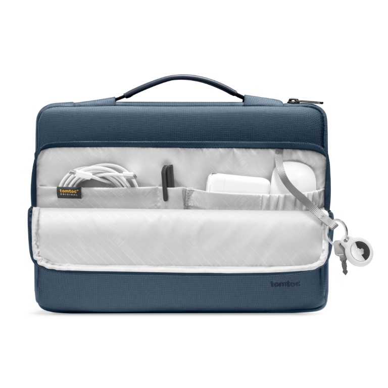 Túi xách chống sốc Tomtoc Briefcase dành cho Macbook Pro 13inch NEW Dark Blue- Hàng chính hãng