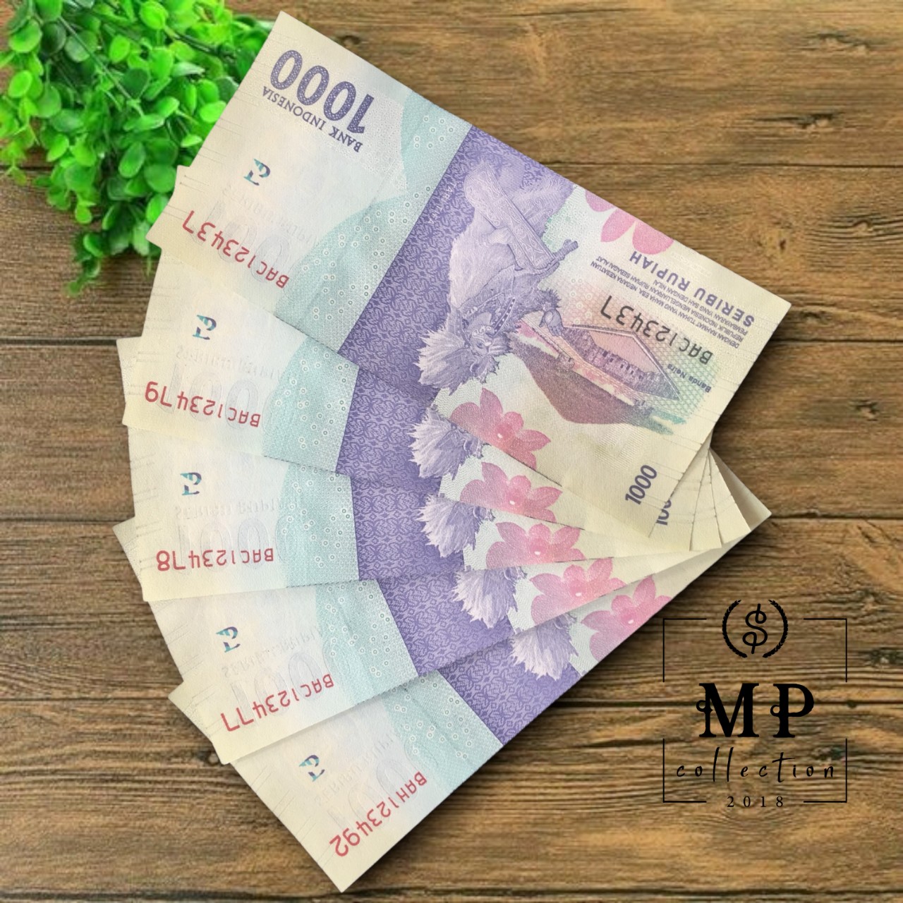 Tiền Indonesia 1000 rupiah mới cứng hình ảnh người phụ nữ - Tiền mới keng 100% - Tặng túi nilon bảo quản