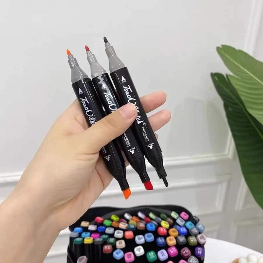 Bộ Bút Dạ 48 Chi Tiết Cho Bé tập Tô Bút màu Touch Mark Cool Coco Pison Marker