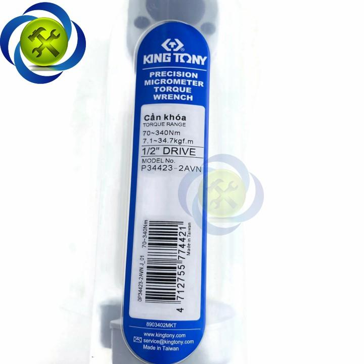 Cần siết lực 1/2 Kingtony 34423-2A 70-340N.m dài 570mm