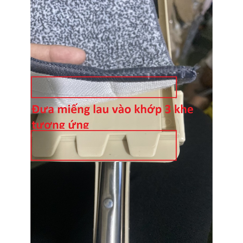 Cây Chổi Lau Nhà Tự Vắt Thông Minh Xoay 360 Độ - Vệ Sinh Cửa Kính Trần Nhà Tiện Lợi - Tặng Kèm 2 Bông Lau- Hàng Loại 1 - Chính Hãng MINIIN
