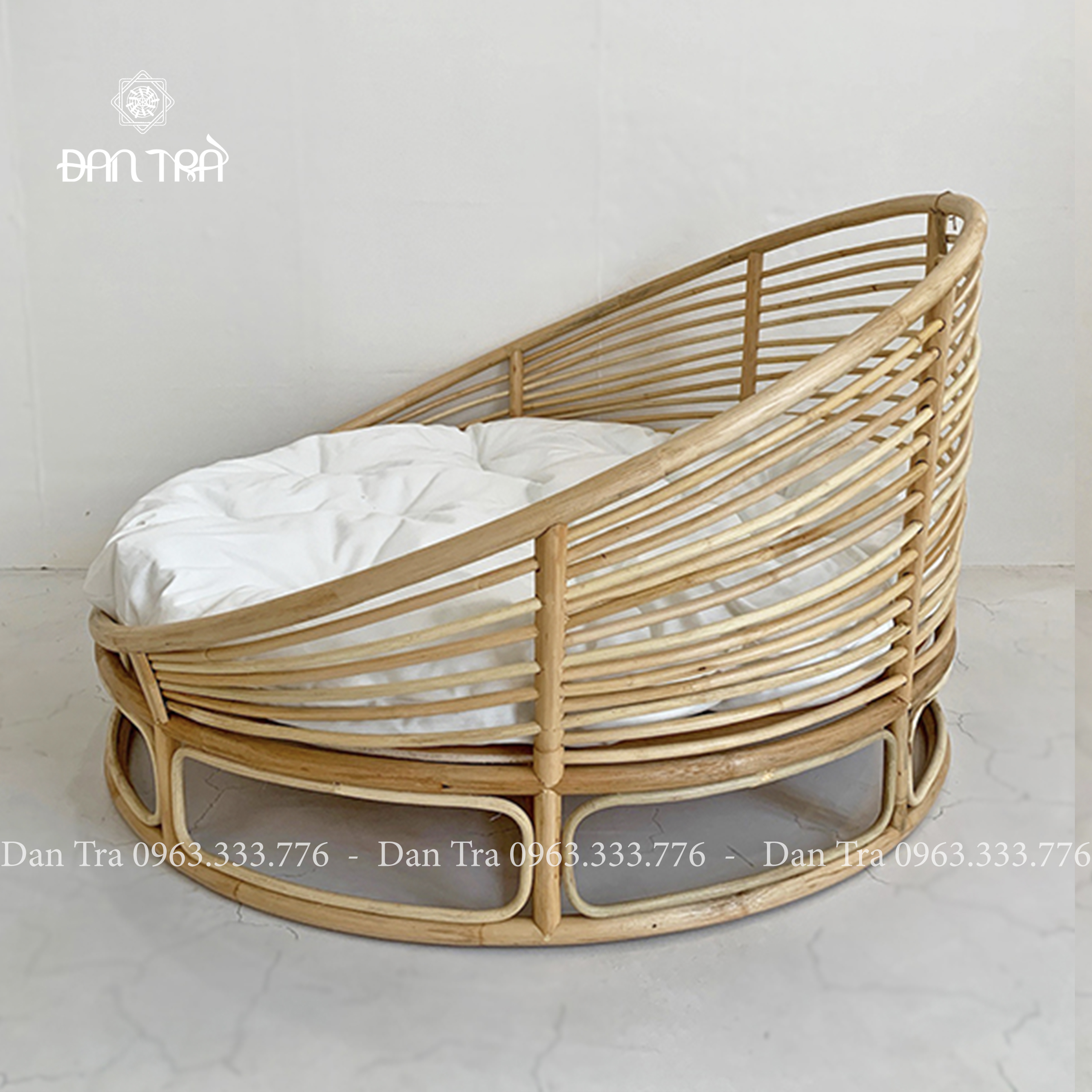 Ghế Mây Tròn Gía Rẻ- Ghế Mây Papasan Cách Tân Tình Yêu Thư Giãn -Kích thước 1m4 form chuẩn truyền thống- Bàn Ghế Mây Tre Đan Trà