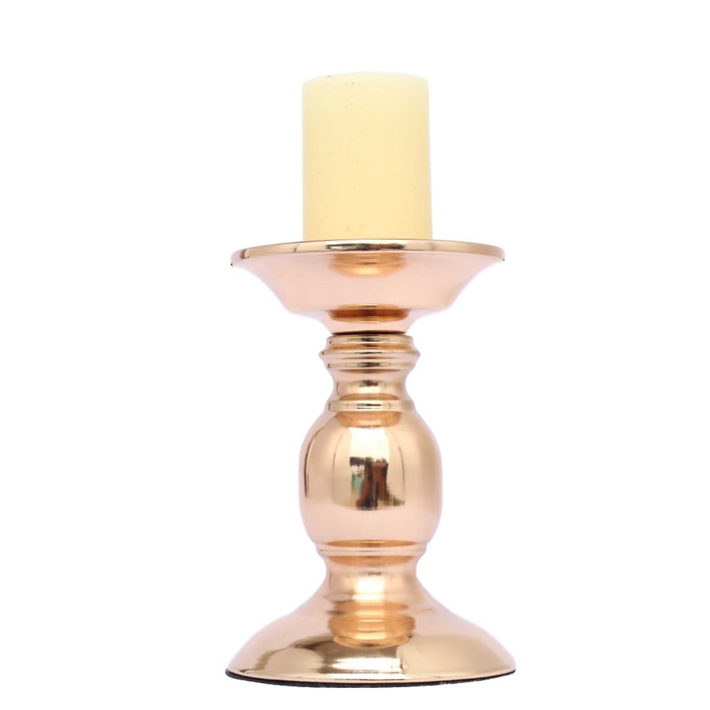 Iron Candlestick Pillar Candle Holder for Wedding Party Home Decor