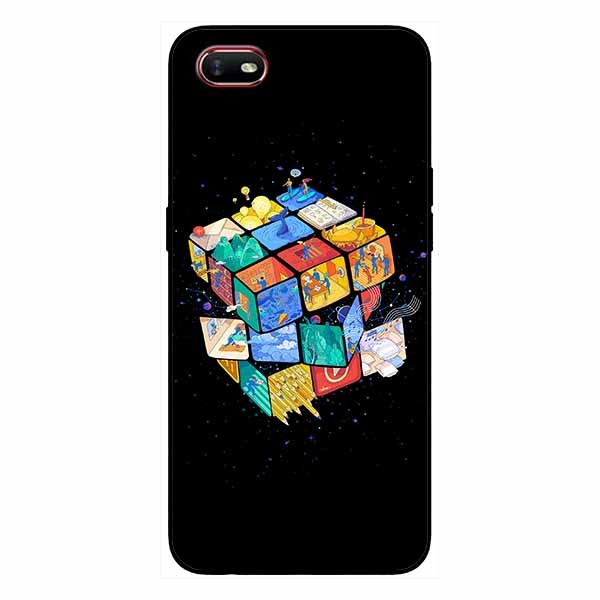 Ốp lưng in cho Realme 2 Rubik Vũ Trụ