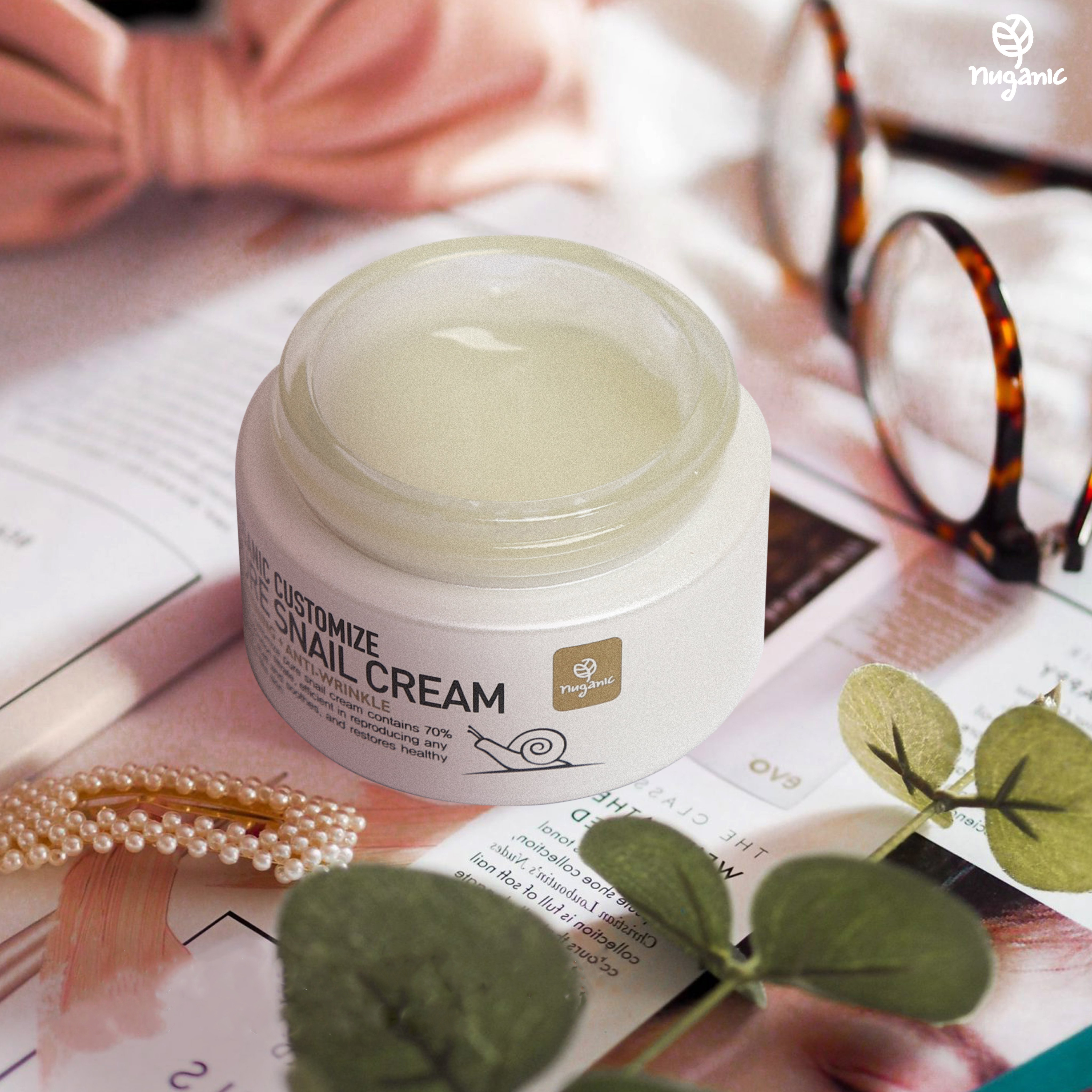 Kem dưỡng Nuganic Customize Pure Snail Cream