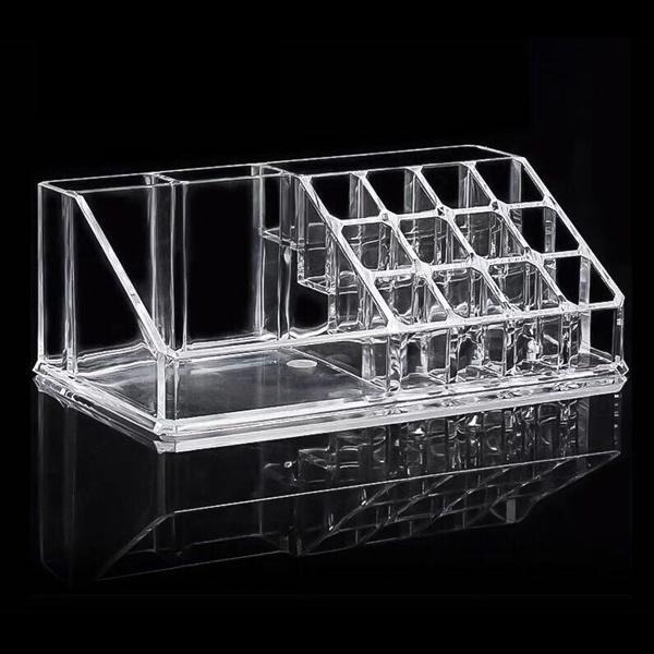 Kệ Mica Đựng Mỹ Phẩm, Son Môi, Nước Hoa 16 Ô Cao Cấp