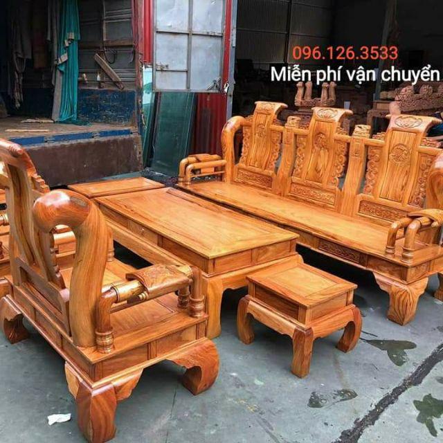 Bộ ghế Tần Thủy Hoàng gỗ gõ đỏ