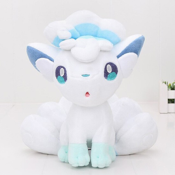 Gấu Bông Pokemon Cáo Vulpix Trắng Dễ Thương (20cm---&gt;26cm) Hàng Pokemon Nguyên Tem Nguyên Tag (Tặng Kèm 1 Ví Da 12 Ngăn Đựng Thẻ Atm, Cccd)