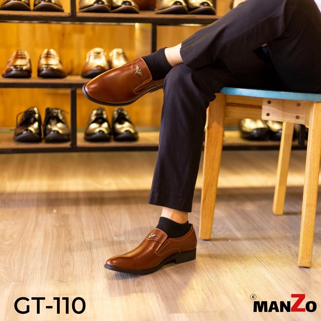 Giày tây nam da bò dành cho dân công sở, bảo hành 18 tháng - Manzo GT 110