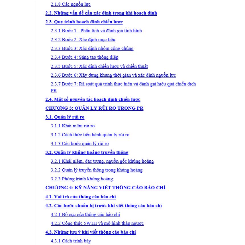 Giáo trình PR - Chiến lược và Thực hành