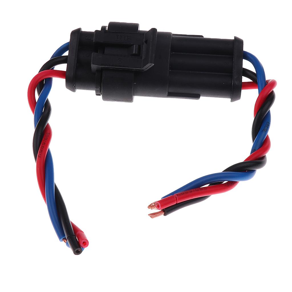 3 Pin Wire Car Connector Plug Male Female Harness