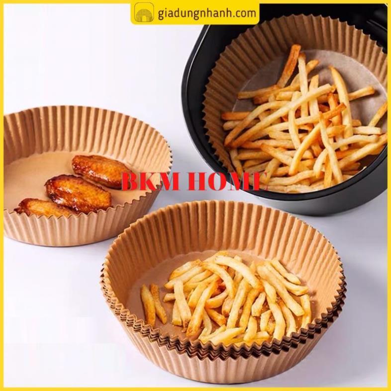 Set 30 Tờ Giấy Thấm Dầu Lót Nồi Chiên DẠNG KHAY Tiện Lợi, Giấy Nến Nồi Chiên Không Dầu Tiện Lợi
