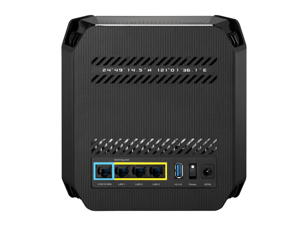 Hệ Thống Mesh WIFI6 ASUS Router ROG Rapture GT6 (Chuẩn AX11000 ba băng tần, Router có thể mở rộng) - Hàng Chính Hãng