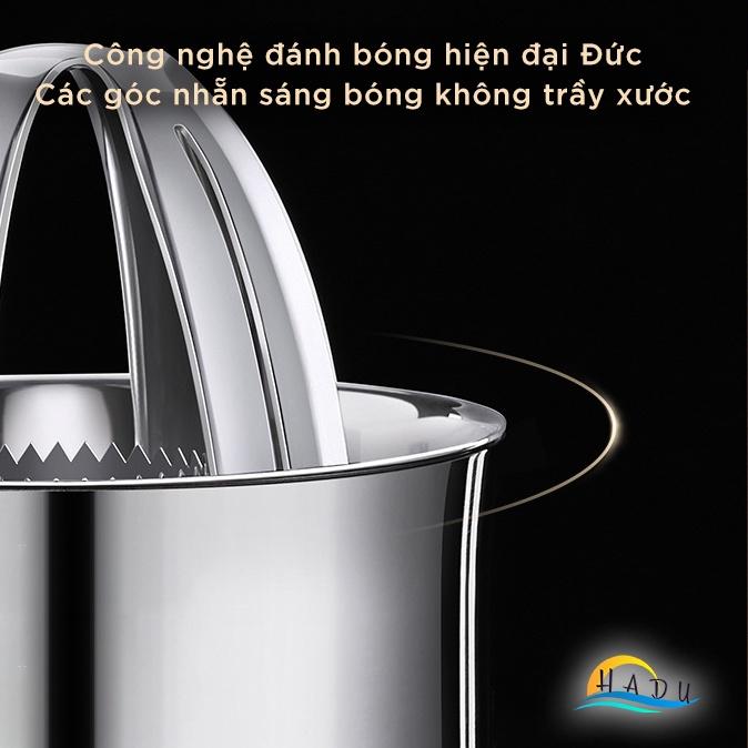 Vắt cam inox bằng tay cao cấp bình thủy tinh kháng khuẩn dễ dàng nhanh chóng tinh khiết tách hạt ngô đa năng HADU