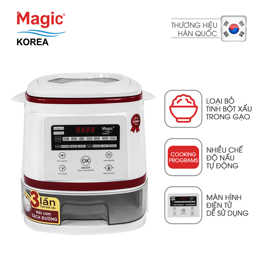 Nồi Cơm Tách Đường Magic A-511 (1.5 Lít) - Hàng Chính Hãng