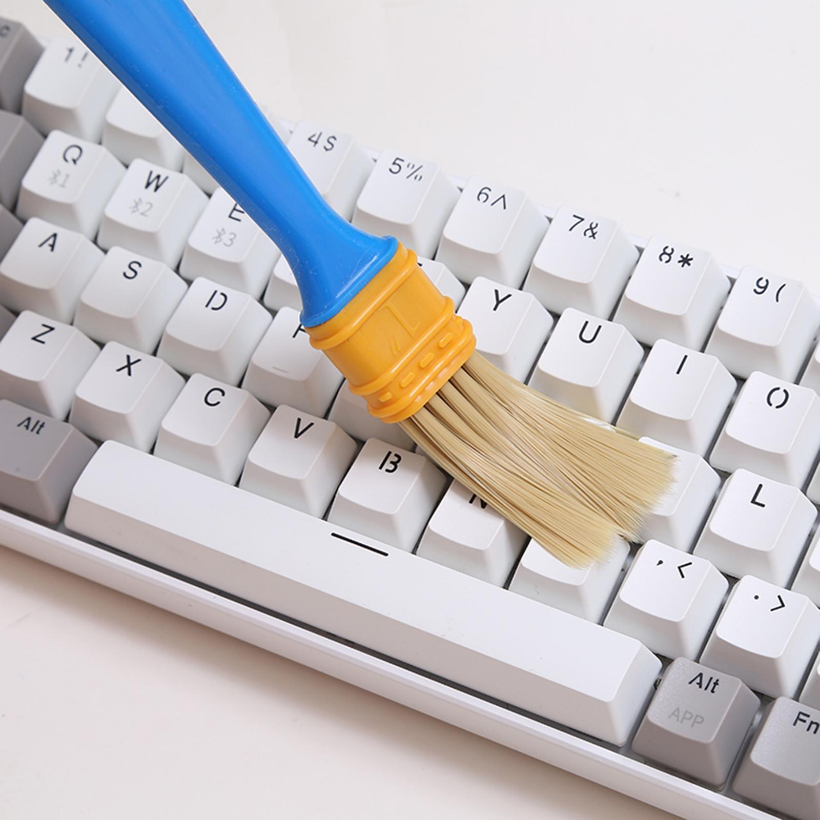 4x Keyboard Cleaning Brush Nylon Antistatic for Mechanical Keyboard Vent