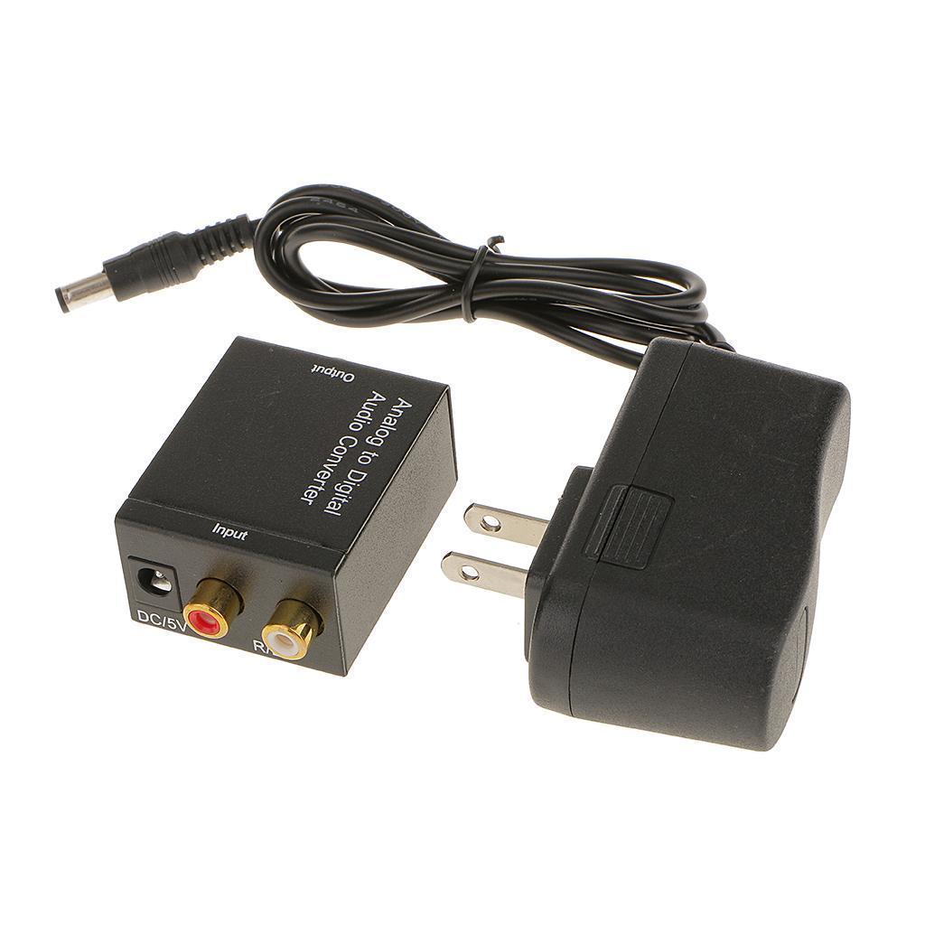 Analog L/R to Digital SPDIF Coaxial RCA & Optical Audio Converter
