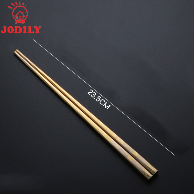 Hộp 5 Đôi Đũa Inox Mạ Vàng Jodily Cao Cấp - Không Trơn Trượt, Bền Mãi Với Thời Gian