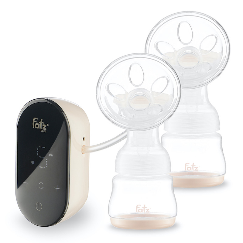 Máy hút sữa điện đôi FatzBaby Chorus 2 FB1182MX ( Phễu silicone mềm + Có Pin Sạc ) + Tặng 5 túi trữ sữa 250ml - Bảo hành 12 tháng - Máy vắt sữa . máy điện đôi tiện ích