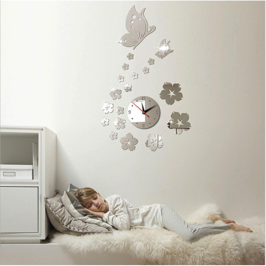 Đồng hồ dán tường NAMI họa tiết 3D độc đáo