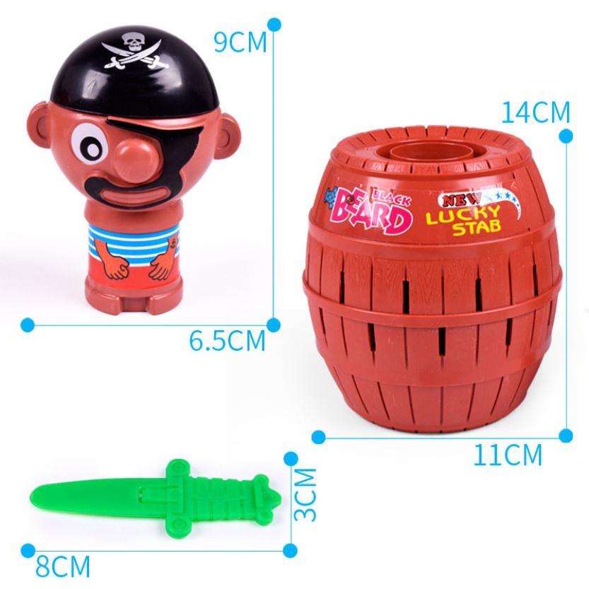 Đồ Chơi Đâm Hải Tặc, Thùng Cướp Biển Thú Vị, Đồ Chơi Cho Bé