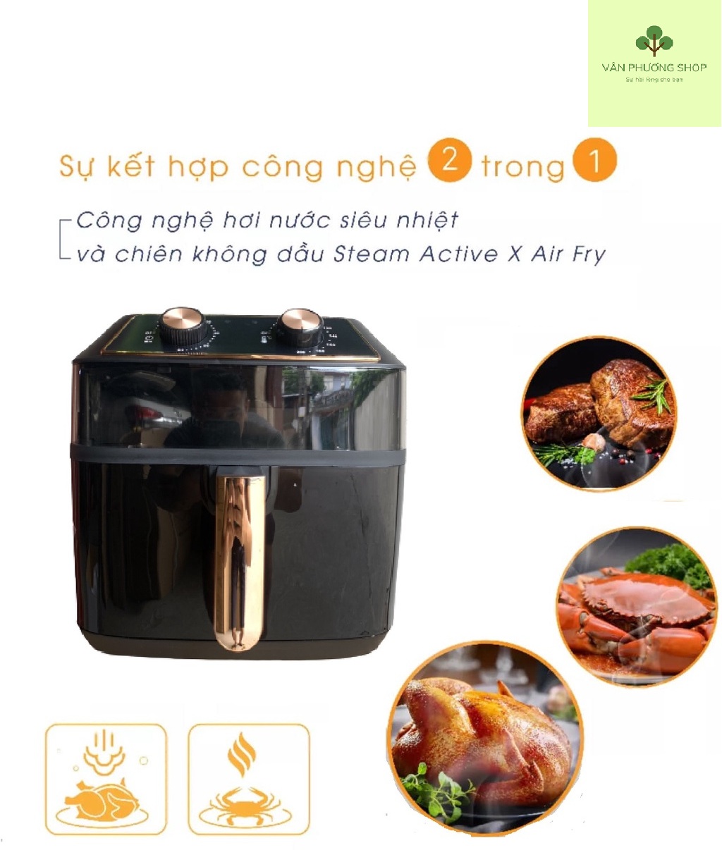 NỒI CHIÊN KHÔNG DẦU 10 LÍT KIỂU MỚI